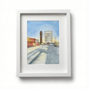 Goole Water Towers Original Watercolour