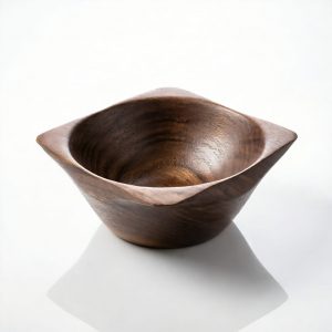 Dark Walnut Wooden Bowl