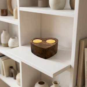 Heart Shaped Double Tealight Holder