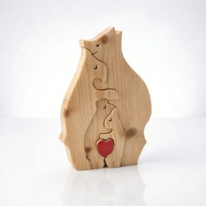 Bear Family 3D Wooden Jigsaw