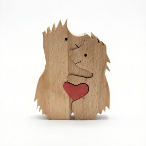 Hedgehog Couple 3D Wooden Jigsaw
