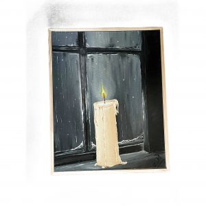Candlelight — Original Framed Acrylic Board