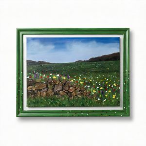 Summer Meadow — Original Framed Acrylic Canvas