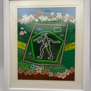 Cerne Abbas white giant textile picture