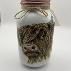 Large Highland Cow Money Jar