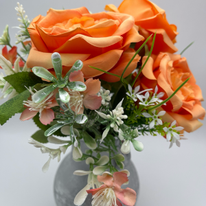 Sienna Silver Vase