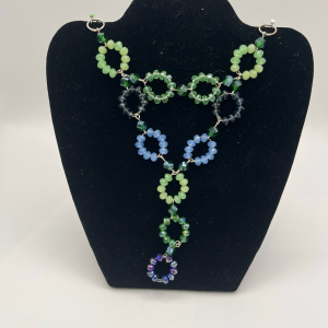 Blue Themed Ring Necklace