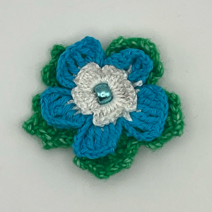 Crochet Flower Blue