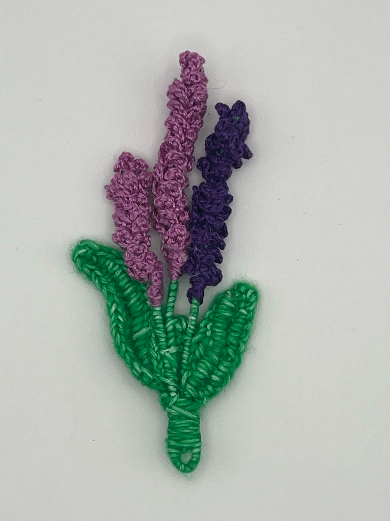 Crochet Heather Brooch