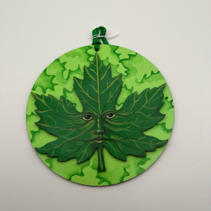 Art nouveau green man wall plaque