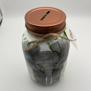 Large Elephant Money Jar
