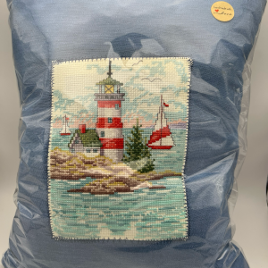 Lighthouse with Yacht