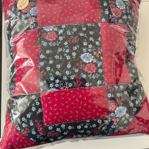 Red & Black Quilted Cushion