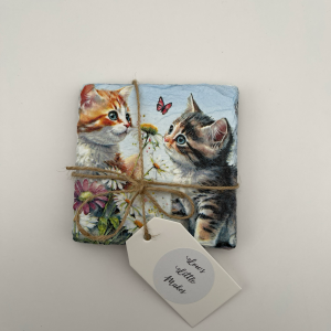 Set of 2 Kitten Coasters